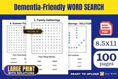 Dementia-Friendly Word Search KDP Product Image 1