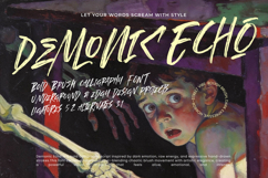 Demonic Echo - Bold Brush Calligraphy Font Product Image 1