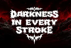 Demonic Fury Black Metal Webfont Product Image 5