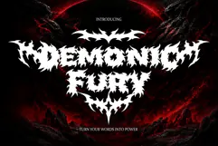 Demonic Fury - Black Metal Font Product Image 1