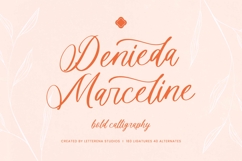 Denieda Marceline Bold Calligraphy Font Product Image 1