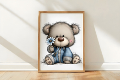 Denim Bears Clipart Png Product Image 3