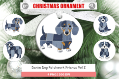 Denim Dog Friends Ornament Product Image 1