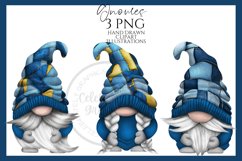 Denim Gnomes Clipart Png - Hand Drawn Product Image 1