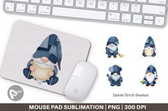 Denim Patch Gnomes Mouse Pad Product Image 1