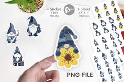 Denim Patch Gnomes Sticker Product Image 1