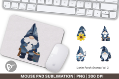 Denim Patch Gnomes Mouse Pad Product Image 1