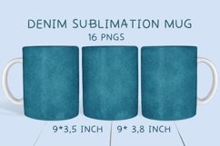 Denim sublimation mug - 16 pngs
