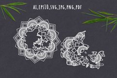 Denmark Map Mandala SVG Product Image 1