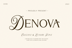 DENOVA // Elegant Luxury Font Product Image 1