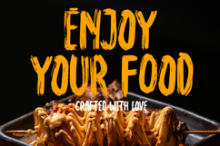 Densford - The Brush Food Font Product Image 3