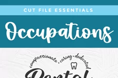 Dental admin svg file for dentist office reception and staff for Cricut cutting machines