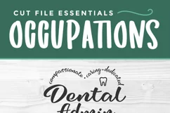 Dental admin svg file for dentist office reception and staff for Cricut and Silhouette