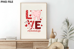 Dental Love Valentine Sublimation PNG Product Image 3