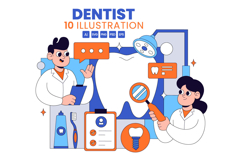 10 Dentist Treatment Illustration Product Image 1
