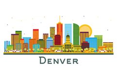 Denver Colorado USA City Skyline. Product Image 1