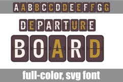 Departure Board Color Font Product Image 1