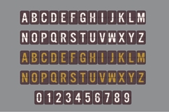Departure Board Color Font Product Image 4