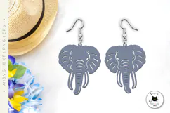 Jungle & Safari Animal Earrings Laser Cut Files Product Image 3