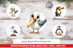 Derpy Beach Birds Wind Spinner Product Image 1
