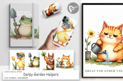 Derpy Garden Helpers Digital Paper Product Image 1