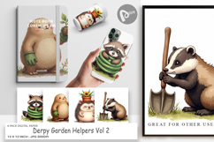 Derpy Garden Helpers Digital Paper Product Image 1