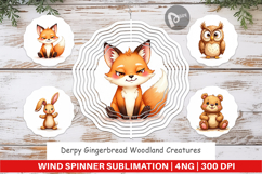 Derpy Gingerbread Woodland Wind Spinner Product Image 1