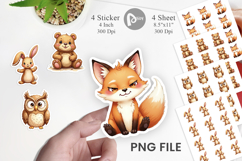 Derpy Gingerbread Woodland Sticker Product Image 1