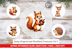 Derpy Gingerbread Woodland Wind Spinner Product Image 1