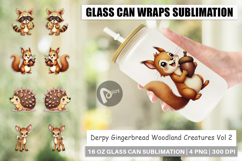 Derpy Gingerbread Woodland Glass Can Product Image 1