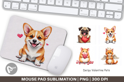 Derpy Valentine Pets Mouse Pad Product Image 1