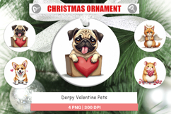 Derpy Valentine Pets Ornament Product Image 1
