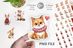 Derpy Valentine Pets Sticker Product Image 1