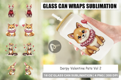Derpy Valentine Pets Glass Can Product Image 1