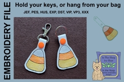 Candy Corn Key Fob - Bag Tag Product Image 1