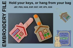 ITH House Vinyl Key Fob or Bag Tag - Snap Tab Product Image 2