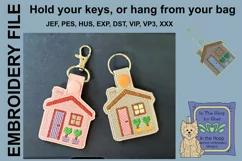 ITH House Vinyl Key Fob or Bag Tag - Snap Tab Product Image 1