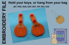 Pumpkin Key Fob - Bag Tag Product Image 2
