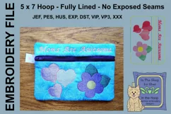 ITH Awesome Mom Zipper Bag Zipper Bag - Lined, 5X7 Product Image 1