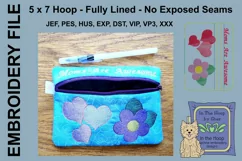 ITH Awesome Mom Zipper Bag Zipper Bag - Lined, 5X7 Product Image 2