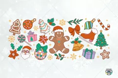 Christmas Glass Wrap Svg, Christmas Libbey Glass 16OZ Svg Product Image 2