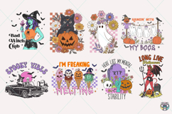 Retro Halloween Png Svg Bundle, Halloween Sublimation Design Product Image 2
