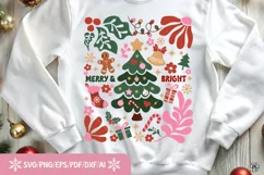 Boho Christmas Png, Boho Flower Png, Christmas Sublimation Product Image 2