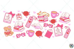 Valentines Glass Can Wrap SVG PNG, Bookish Valentine Png Product Image 3