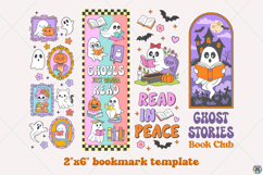 Retro Halloween Ghost Bookmark Bundle, Bookmark Template Product Image 3
