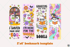 Retro Halloween Ghost Bookmark Bundle, Bookmark Template Product Image 4