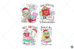 Christmas Bookish Png Bundle, Christmas Bookish stickers Product Image 2
