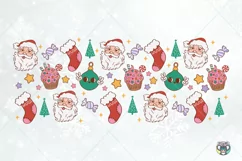 Christmas Glass Can Wrap Svg, 16oz Libbey Glass Wrap Svg Product Image 2