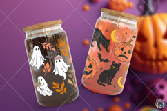 Spooky Halloween Libbey Glass 16oz Can Wrap Bundle Product Image 8