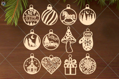 100 Christmas Ornaments Svg Bundle, Christmas Balls Svg Product Image 4